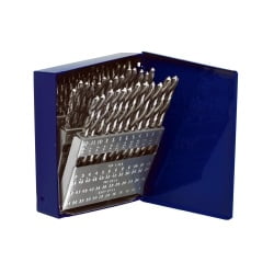 60 Piece High Speed Steel Wire Gauge Straight Shank Jobber Length Drill Bit Set 60 Piece High Speed Steel Wire Gauge Straight Shank Jobber Length Drill Bit Set